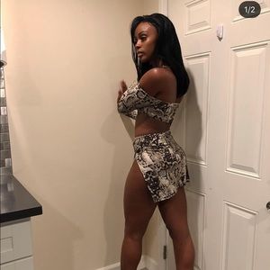 Snakeskin Fashion Nova Dress 🖤